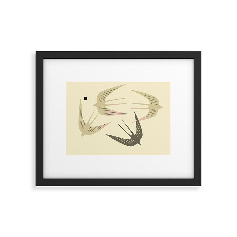  swallows Framed Art Print Gallery Image 5