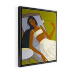 the girl is resting Framed Canvas Print Gallery Image 2