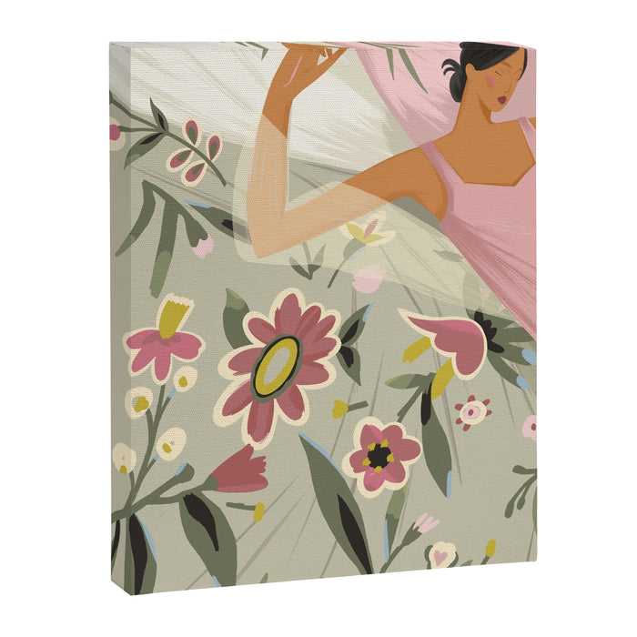 the girl is sleeping  Canvas Print Gallery Image 1