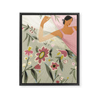 the girl is sleeping  Framed Canvas Print Gallery Image 6