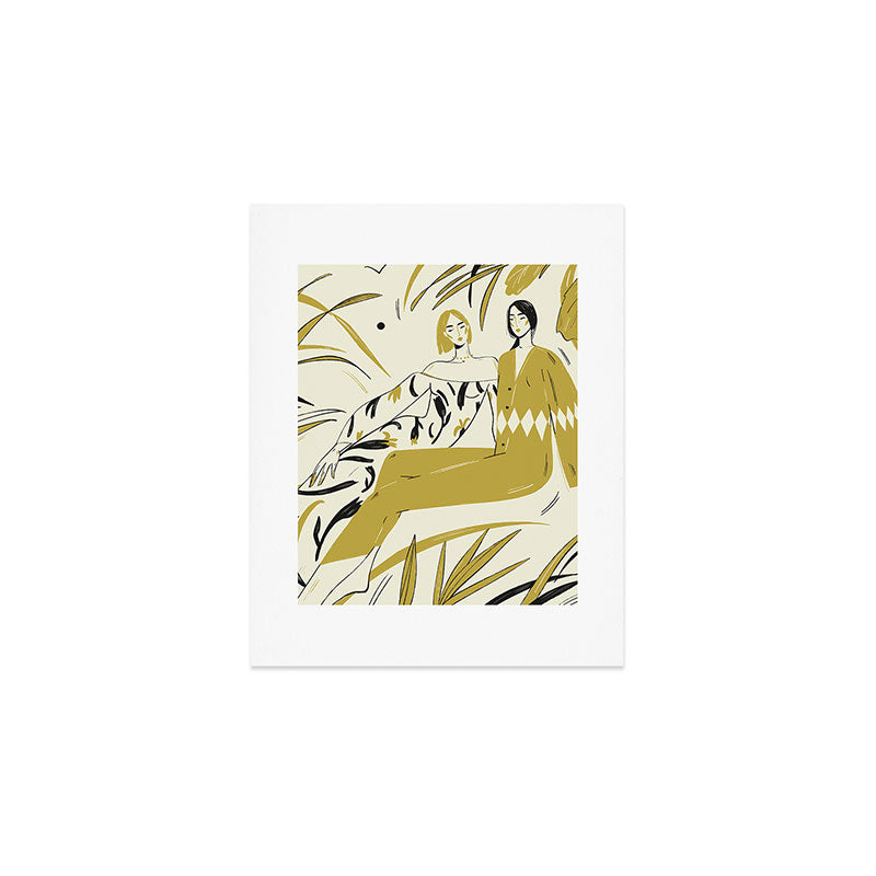 two girl  Art Print Gallery Image 1