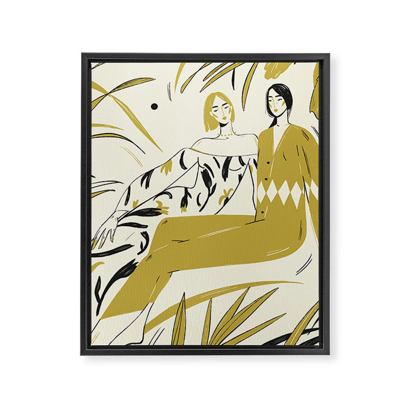 two girl  Framed Canvas Print Gallery Image 8
