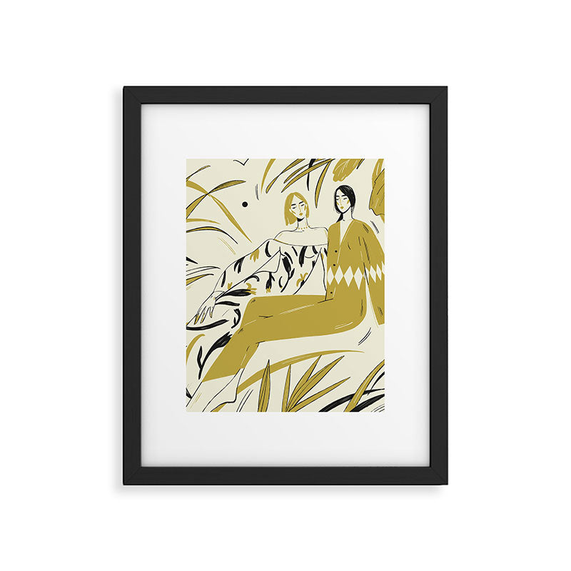 two girl  Framed Art Print Gallery Image 6