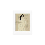 two girls with a flower Art Print Gallery Image 1