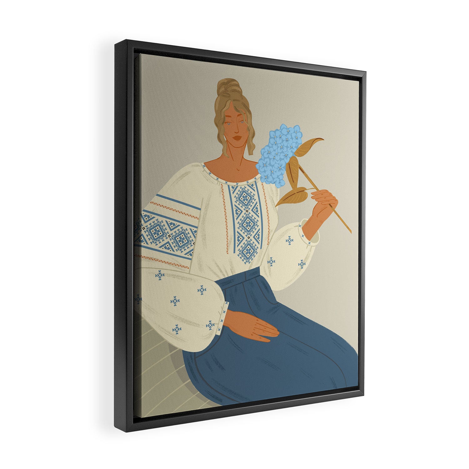 Ukrainian girl Framed Canvas Print Gallery Image 2