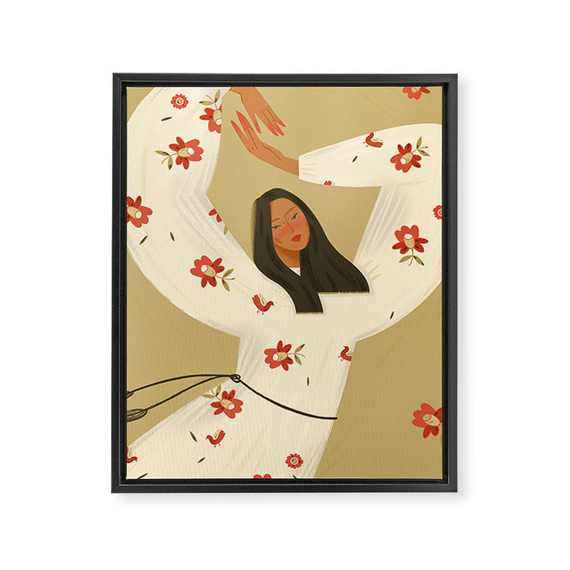  Ukrainian girl Framed Canvas Print Gallery Image 6
