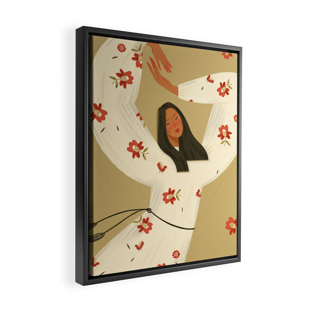  Ukrainian girl Framed Canvas Print Gallery Image 2