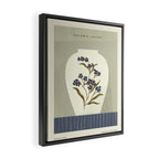 white ceramic jug with floral ornament  Framed Canvas Print Gallery Image 2