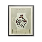 white Vase with floral ornamen Framed Canvas Print Gallery Image 6