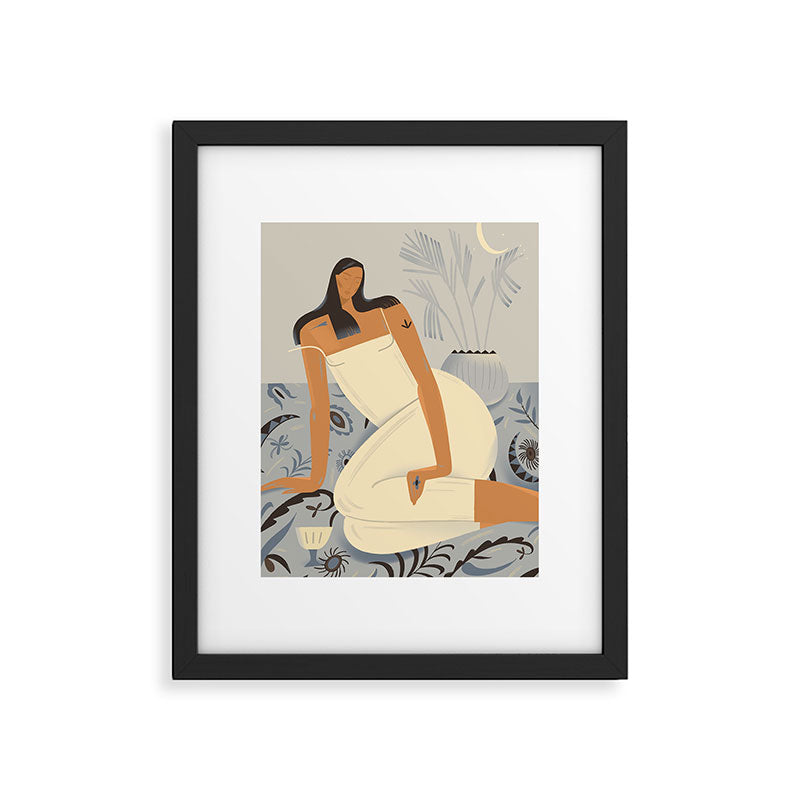 woman. eastern night Framed Art Print Gallery Image 5