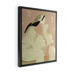  woman in a scarf Framed Canvas Print Gallery Image 2