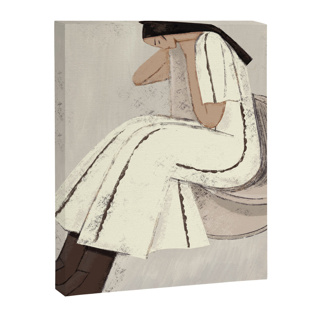 woman in chair Canvas Print Gallery Image 6