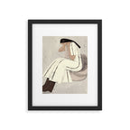 woman in chair Framed Art Print Gallery Image 5