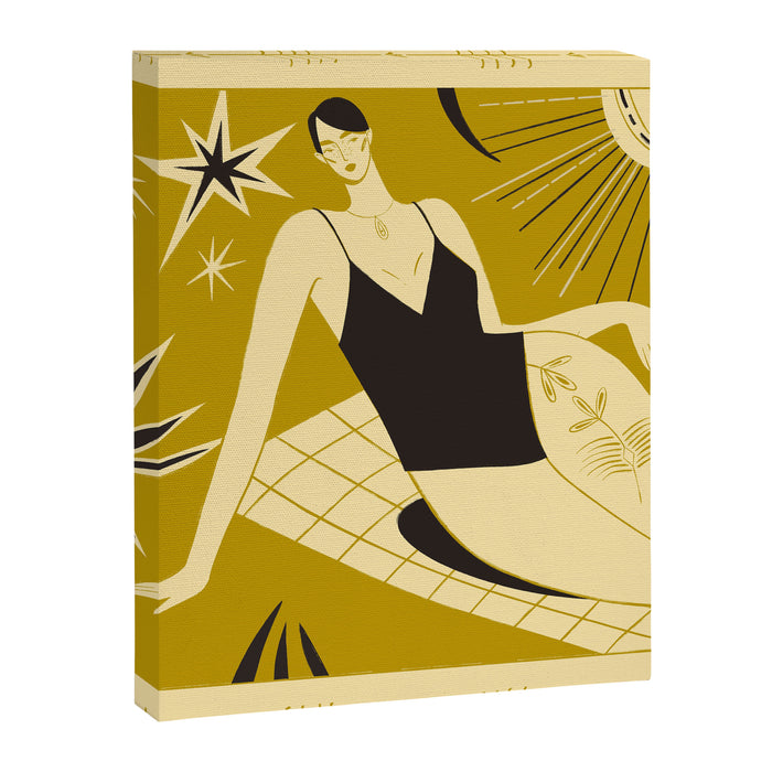 woman in swimsuit Canvas Print Gallery Image 1