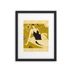 woman in swimsuit Framed Art Print Gallery Image 6