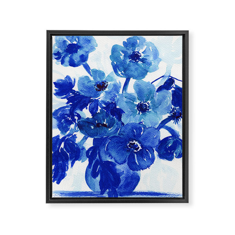 blue stillife Framed Canvas Print Gallery Image 8