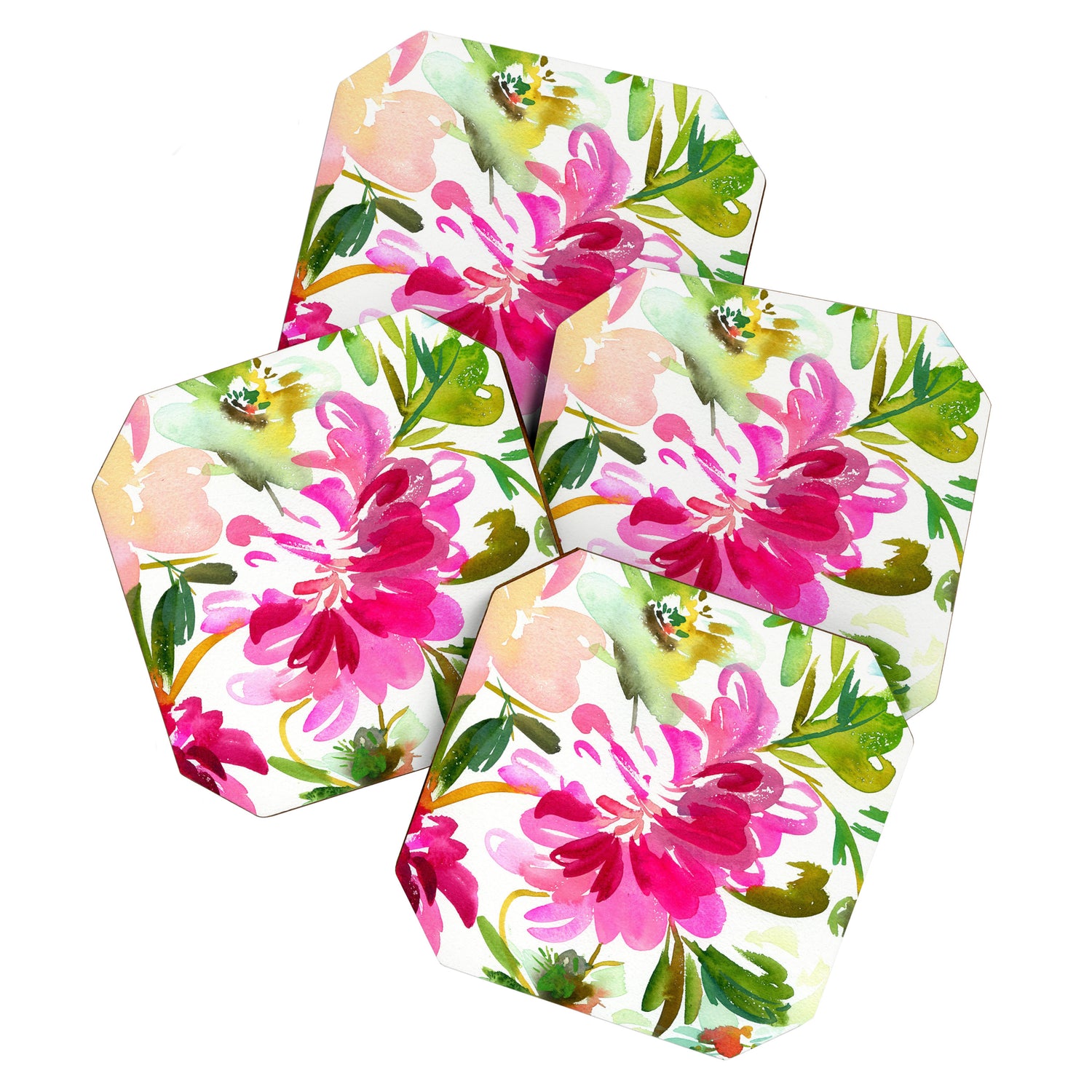bold peonies N.o 4 Coaster Gallery Image 1