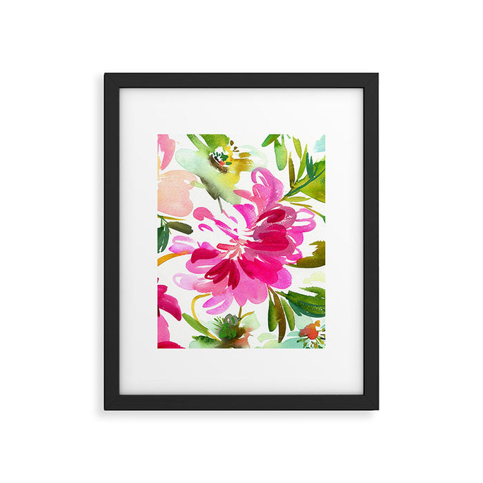 bold peonies N.o 4 Framed Art Print Gallery Image 1