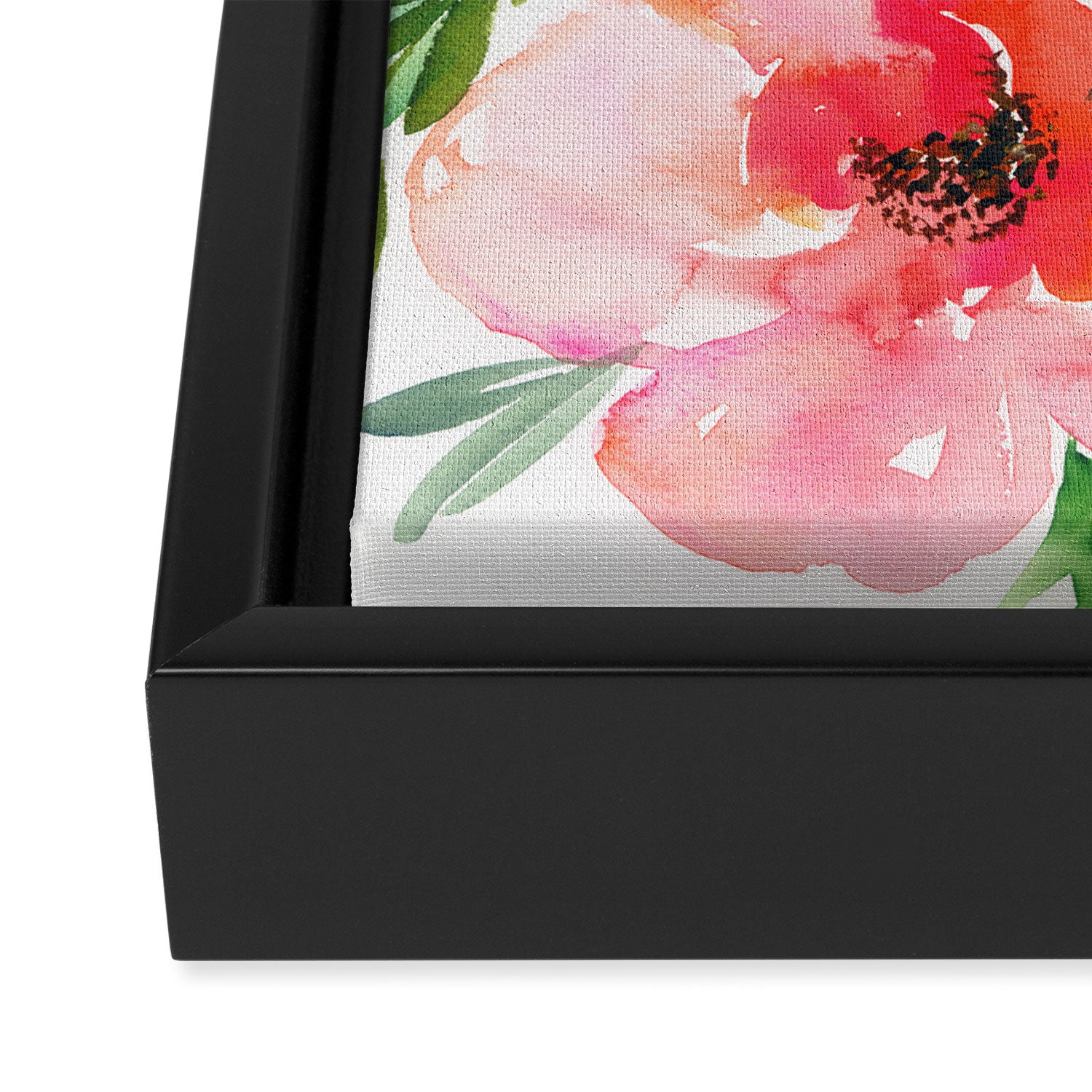bouquet of huge peonies Framed Canvas Print Gallery Image 3