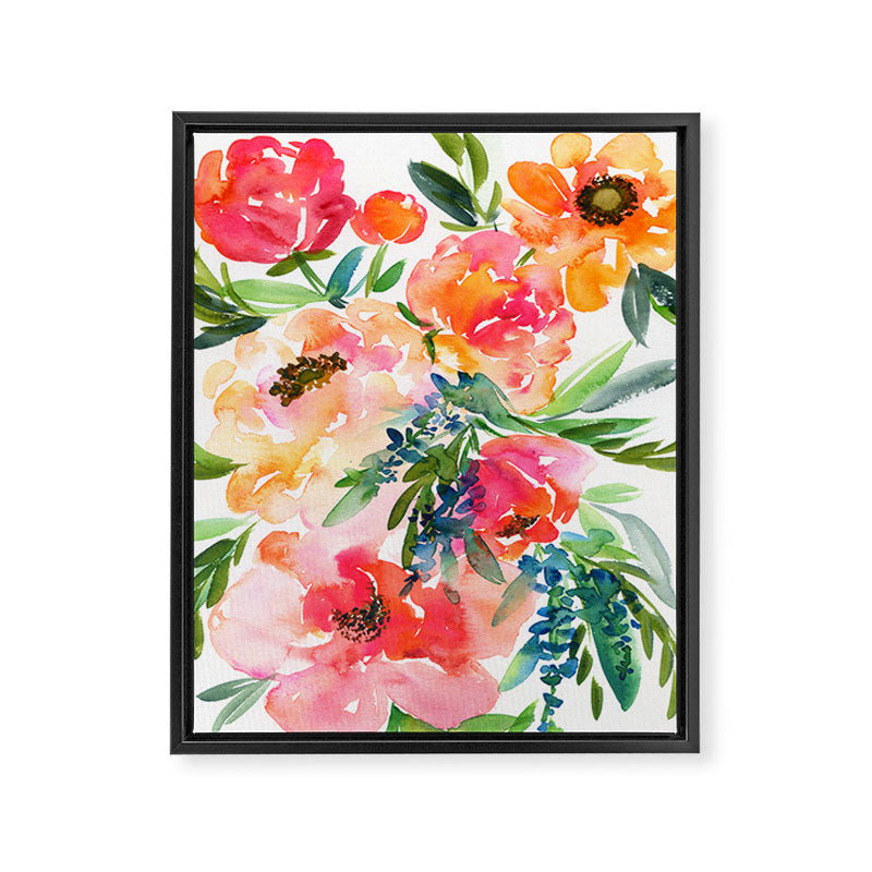 bouquet of huge peonies Framed Canvas Print Gallery Image 8