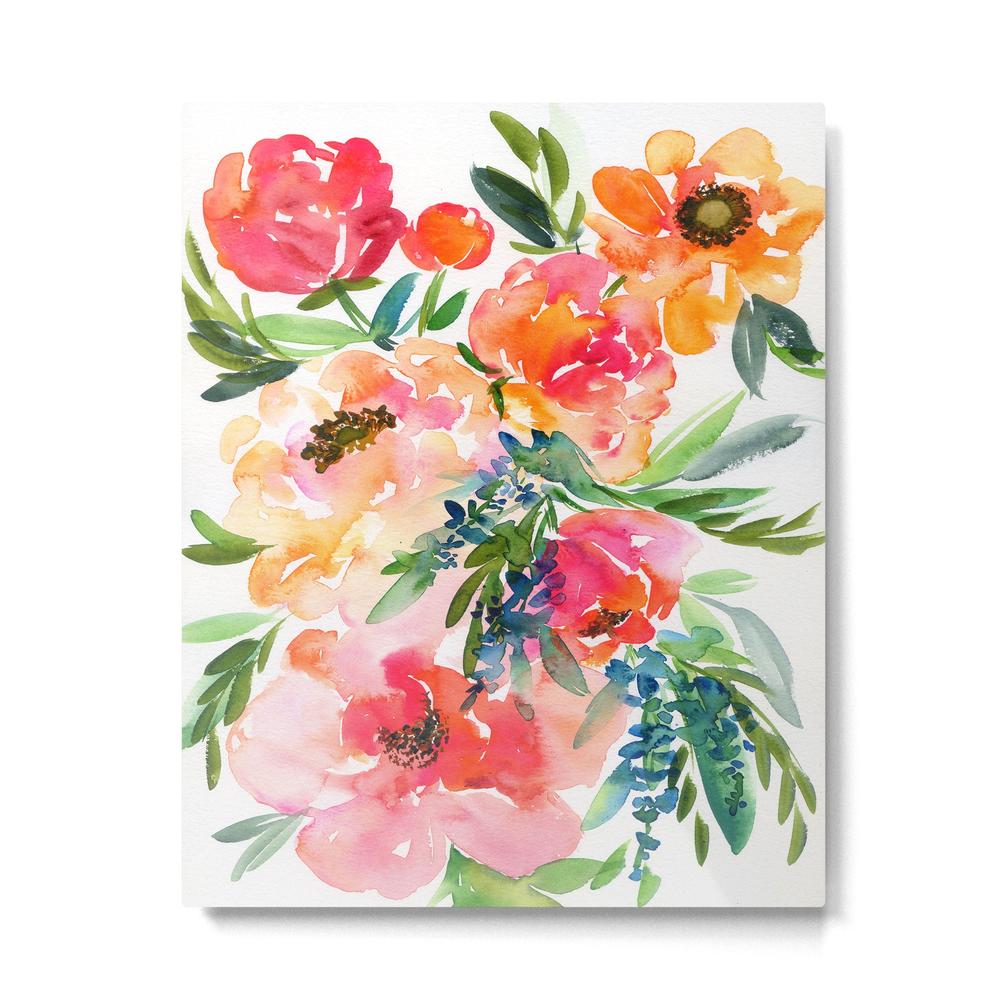 bouquet of huge peonies Metal Print Gallery Image 6