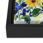 daffodil, iris and sunflower Framed Canvas Print Gallery Image 3