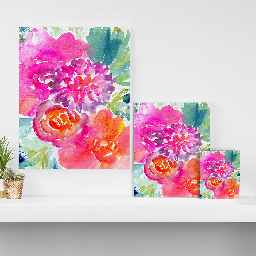 preppy flowers N.o 4 Canvas Print Gallery Image 3