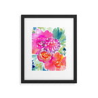 preppy flowers N.o 4 Framed Art Print Gallery Image 4