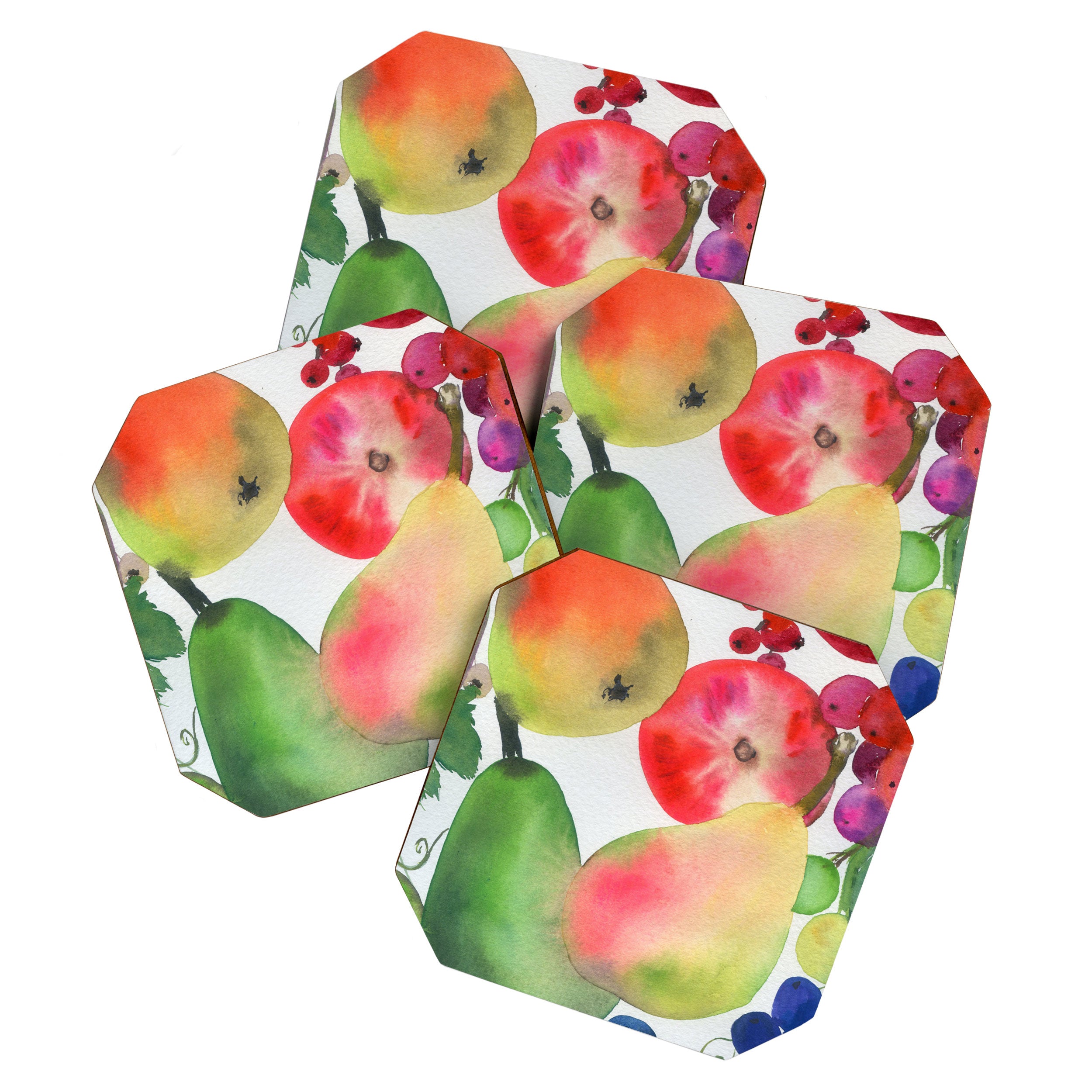 rainbow fruits Coaster Gallery Image 1