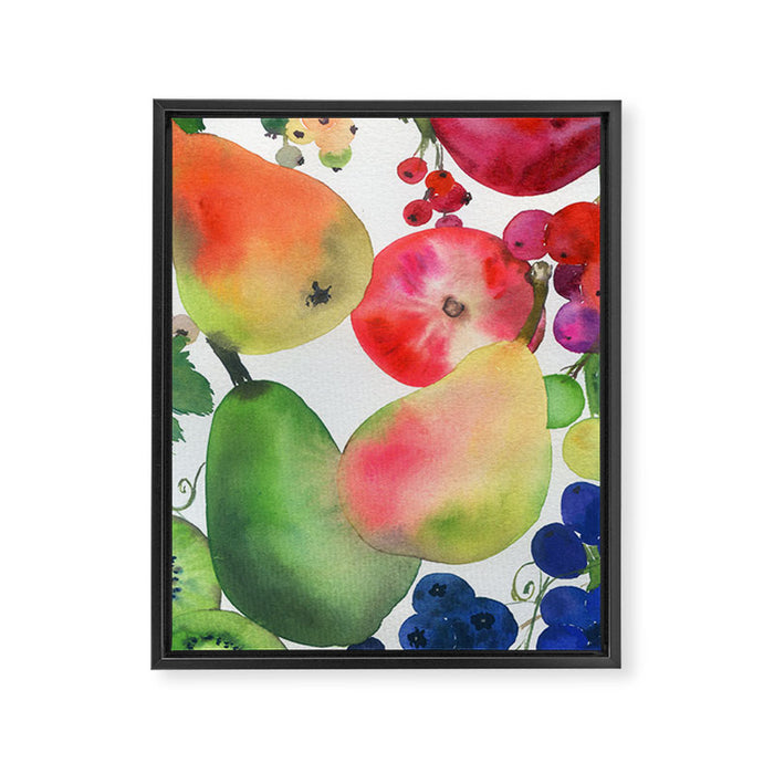 rainbow fruits Framed Canvas Print Gallery Image 1