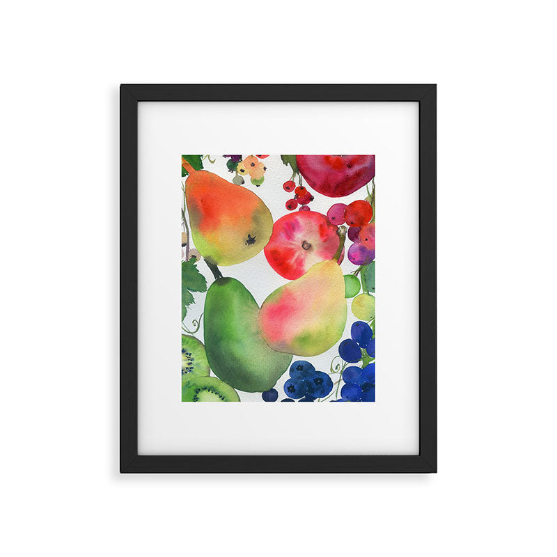 rainbow fruits Framed Art Print Gallery Image 5
