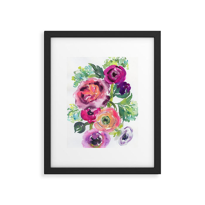 ranunculus dance Framed Art Print Gallery Image 1