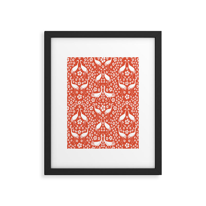Beautiful Cranes Framed Art Print Gallery Image 5