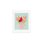 Bird on a Teacup by Andrea Lauren  Art Print Gallery Image 1