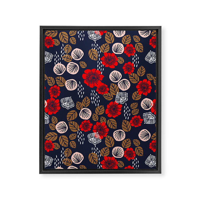Butterflies in the Garden Framed Canvas Print Gallery Image 1