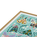 Butterfly Garden No. 3 - butterfly illustration Framed Art Print Gallery Image 2
