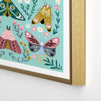 Butterfly Garden No. 3 - butterfly illustration Framed Art Print Gallery Image 3
