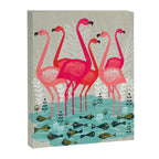 Flamingos by Andrea Lauren  Canvas Print Gallery Image 6