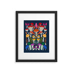 Mushrooms - mushroom, shrooms, mushroom print, rainbow, woodland, andrea lauren Framed Art Print Gallery Image 5