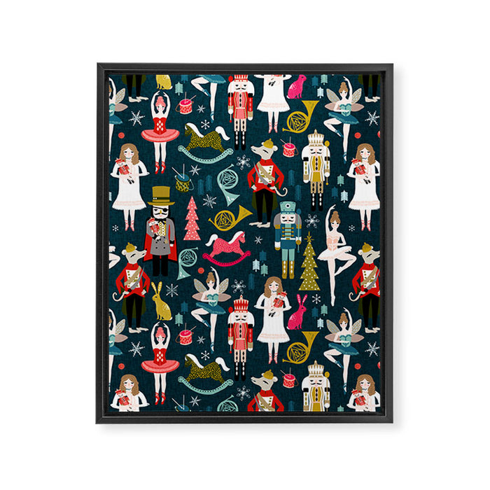 Nutcracker Ballet by Andrea Lauren  Framed Canvas Print Gallery Image 1