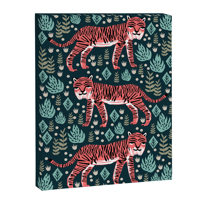 Safari Tiger by Andrea Lauren  Canvas Print Gallery Image 1
