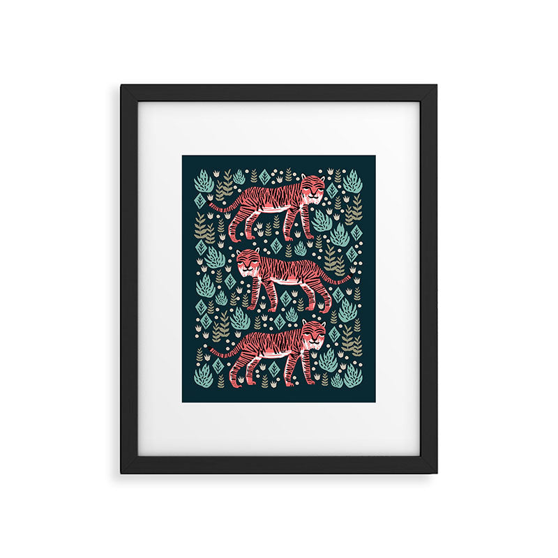Safari Tiger by Andrea Lauren  Framed Art Print Gallery Image 1