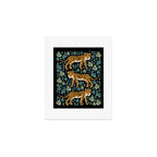 Tiger forest tropical tigers screen print art by andrea lauren Art Print Gallery Image 1