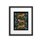 Tiger forest tropical tigers screen print art by andrea lauren Framed Art Print Gallery Image 5
