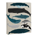 Whales - Pod of Whales Print by Andrea Lauren Canvas Print Gallery Image 6