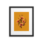 Gazania Floral - Orange Gold Framed Art Print Gallery Image 5