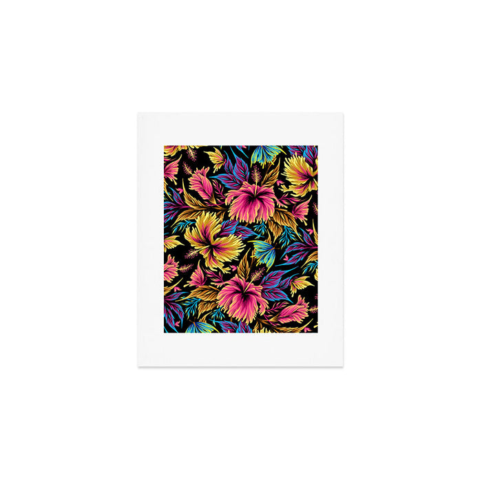 Hibiscus Butterflies - Multicolor Art Print Gallery Image 1