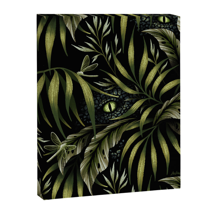 Jurassic Jungle - Camo Green Canvas Print Gallery Image 1