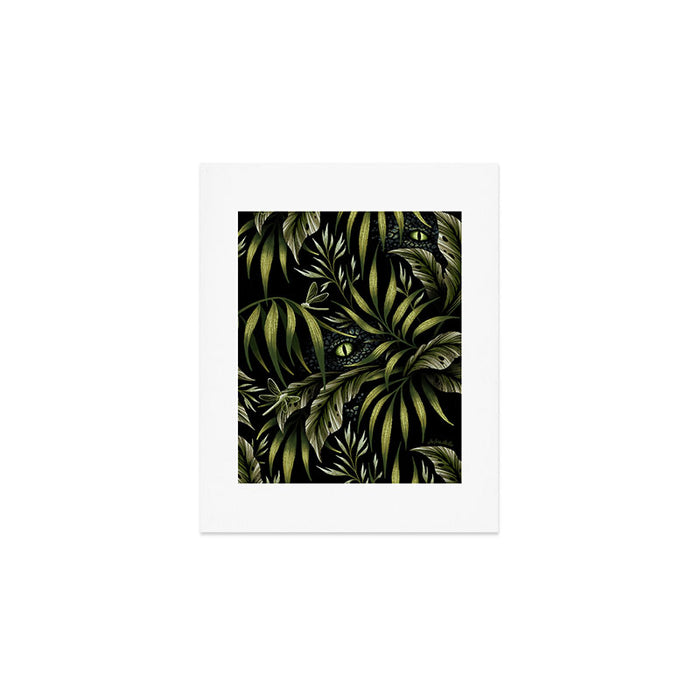 Jurassic Jungle - Camo Green Art Print Gallery Image 1