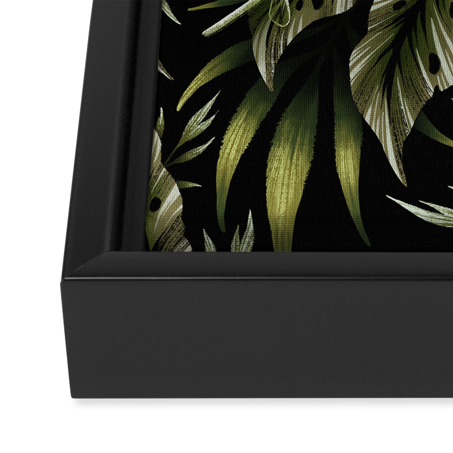 Jurassic Jungle - Camo Green Framed Canvas Print Gallery Image 3